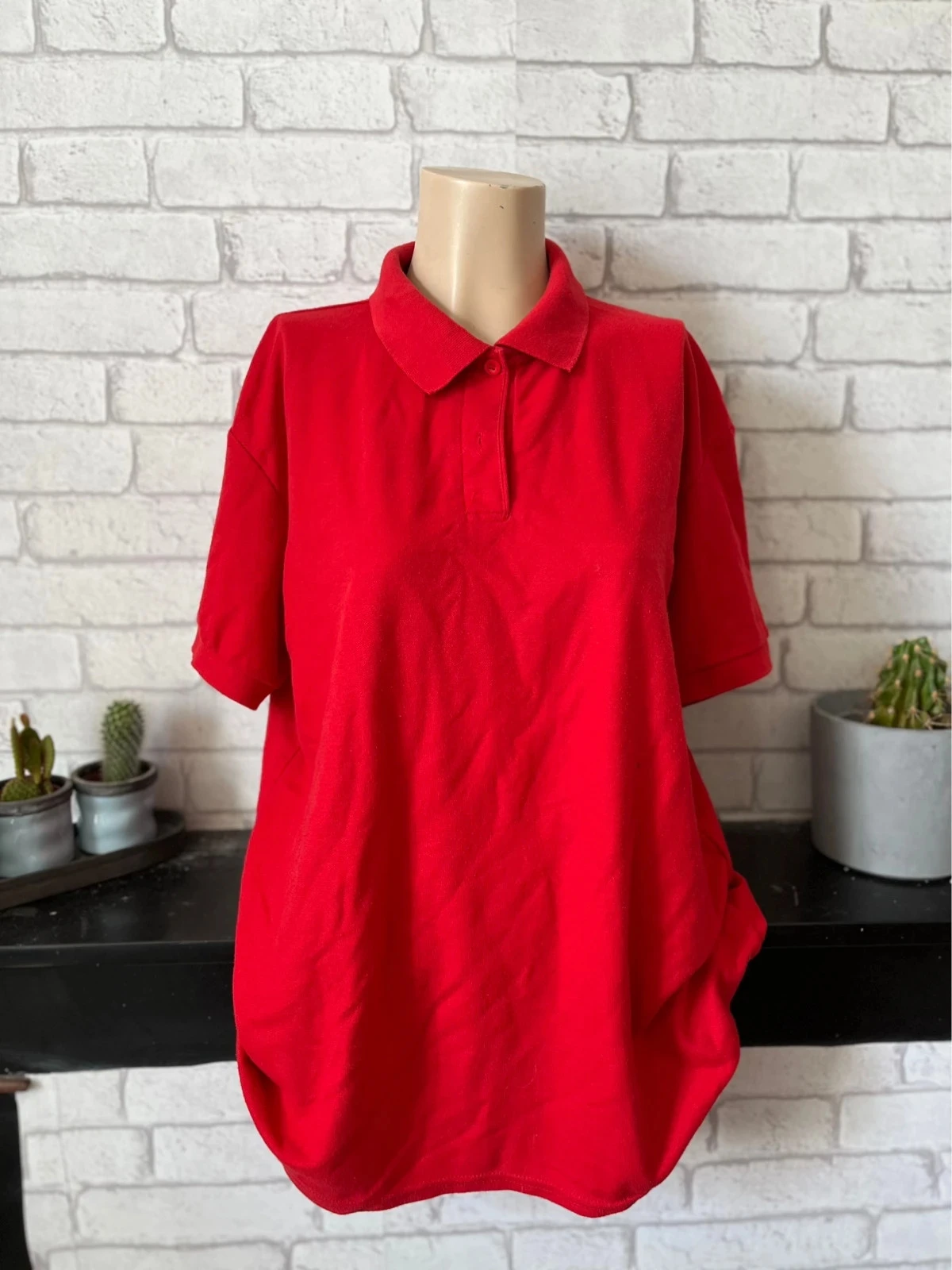 Polo rouge classique – Gildan – Taille 44
